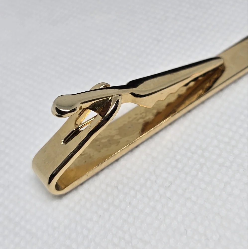 Givenchy Logo Gold Tone Tie Clip
